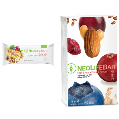NeoLifeBar - "NeoLife" vaisių ir riešutų batonėlis (15 vnt. x 45 g)