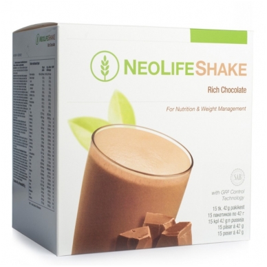 NeoLifeShake - "NeoLife" baltyminis kokteilis šokolado skonio (15 pakelių po 42 g)