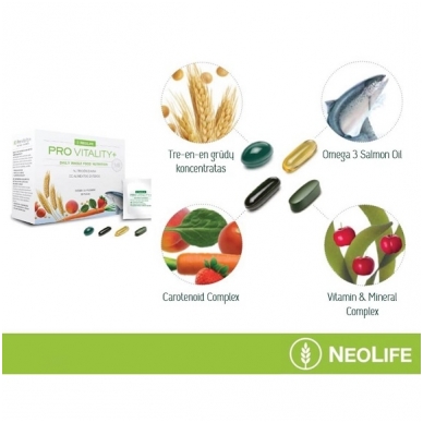 Pro Vitality Plus - "NeoLife" kompleksinis mitybos papildas (1x30 maišelių) 2