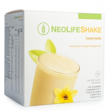 NeoLifeShake - "NeoLife" baltyminis kokteilis vanilės skonio (15 pakelių po 42 g)