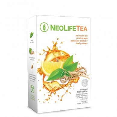 NeoLifeTea - "NeoLife" energizuojanti arbata su natūraliu kofeinu (15 pakelių po 3.6 g = 30 porcijų)