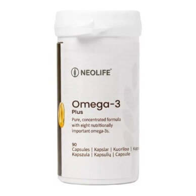 Omega-3 Plus - "NeoLife" žuvų taukų mitybos papildas (90 kapsulių) Omega-3 Plus - "NeoLife" žuvų taukų mitybos papildas (90 kapsulių)